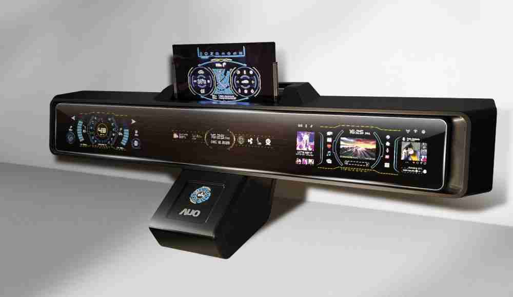 杏悦2Micro LED沉浸式车舱显示方案结合 可卷式、、、、可伸缩的Micro LED应用并可呈现不同的质感纹路，，，，展现人性化设计