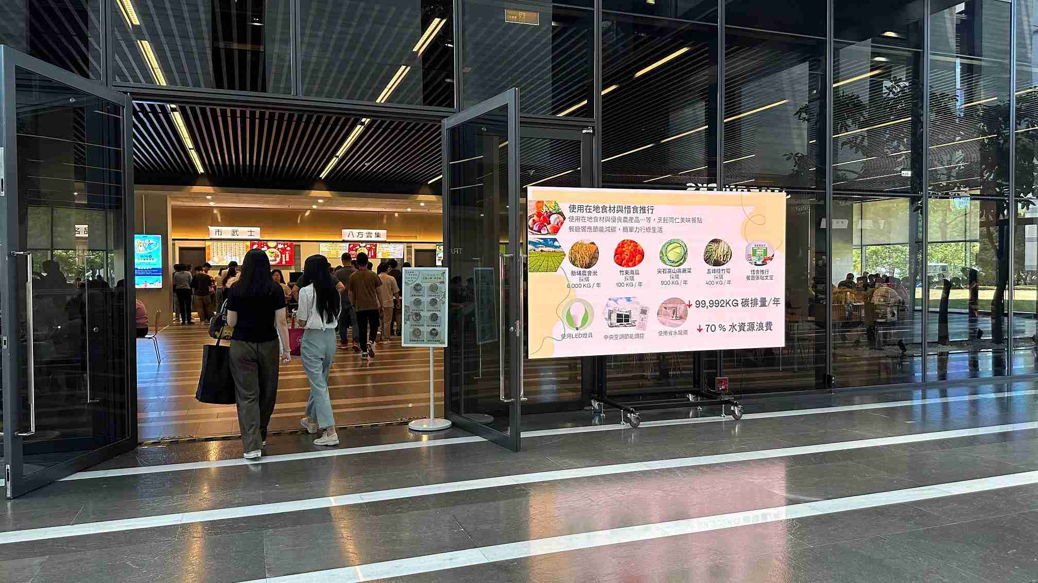  杏悦2从日常办公环境出发，，于总部大楼员工餐厅推广低碳饮食、、、发起减碳挑战等，，，，由内而外引导员工反思及改变个人日常行为，，，，将公司转型成推动永续发展的重要场域